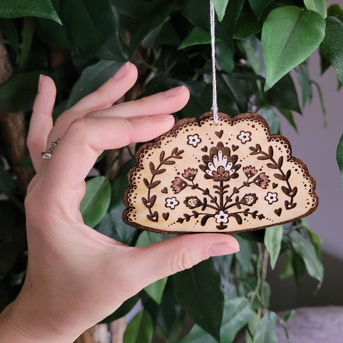 Pierogi Ornament – Laser Engraved Wooden Ornament • Polish Food Christmas Decoration • Handmade Holiday Tree Charm