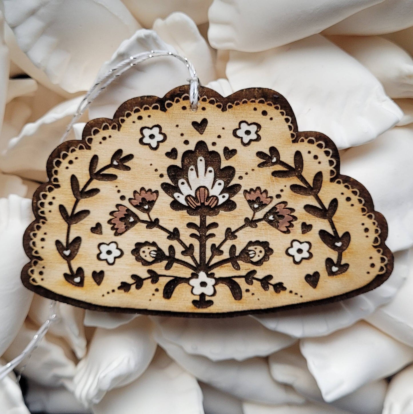 Pierogi Ornament – Laser Engraved Wooden Ornament • Polish Food Christmas Decoration • Handmade Holiday Tree Charm