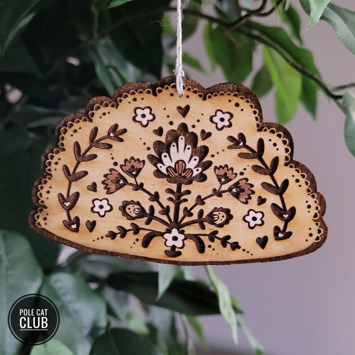 Pierogi Ornament – Laser Engraved Wooden Ornament • Polish Food Christmas Decoration • Handmade Holiday Tree Charm