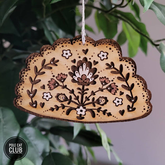 Pierogi Ornament – Laser Engraved Wooden Ornament • Polish Food Christmas Decoration • Handmade Holiday Tree Charm